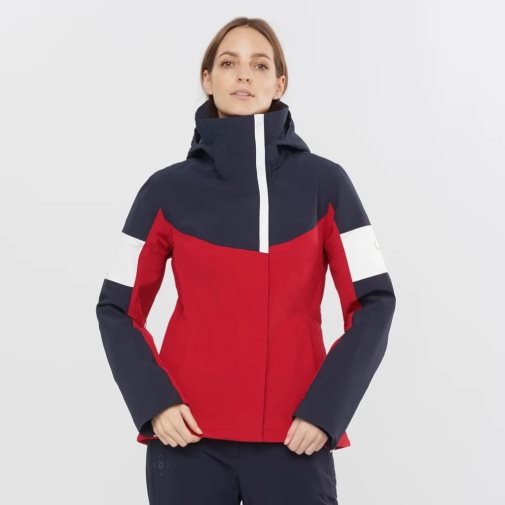 Red / Navy Salomon Speed Women's Insulated Jackets | PH 38091S